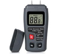 Humidimètre numérique pour bois, bois de chauffage, carton ¿ Plage de mesure 0-99,9 %, haute précision, 4 modes, écran LCD