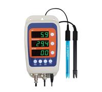 Humidimètre numérique Testeur De Qualité L'eau PH 4 En 1, Moniteur Température EC ORP, Conductivité, Détection Hydroponique Avec Capteur Sonde À 2 Électrodes-100 pour bois et carton