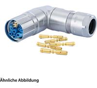 HUMMEL SET avec contacts Connecteur hybride M23, insert à sertir coudé Nombre de pôles 3+4+4+PE, prise pivotante