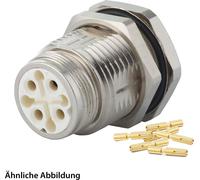 HUMMEL SET avec contacts Connecteur M16, insert à sertir droit Nombre de pôles 15 pôles 3+12, douille avec contre-écrou