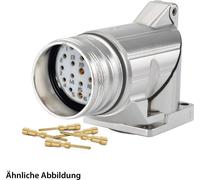 HUMMEL SET avec contacts M23 Connecteur de signal, insert à sertir coudé Nombre de pôles 16 pôles, broche Face avant - 1