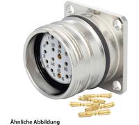 HUMMEL SET avec contacts M23 Connecteur de signal, insert à sertir droit, nombre de pôles 11+PE, prise murale avant - 1