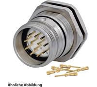 HUMMEL SET avec contacts M23 Connecteur de signal, insert à sertir droit Nombre de pôles 2+16+PE, broche avec contre-écrou