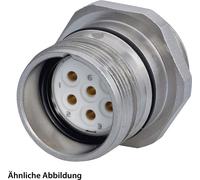 HUMMEL SET avec contacts M23 Connecteur de signalisation, insert à souder droit, nombre de pôles 17, prise murale avant - 1