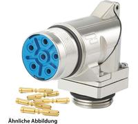 HUMMEL SET avec contacts M23 Puissance Connecteur d'appareil, insert à sertir coudé Nombre de pôles 3+4+PE, prise pivotante à 360°