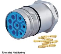 HUMMEL SET avec contacts M23 Puissance Connecteur d'appareil, insert à sertir droit Nombre de pôles 3+5+PE, prise murale avant - 1