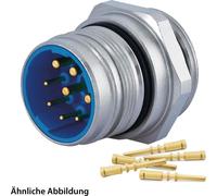 HUMMEL SET avec contacts M23 Puissance Connecteur d'appareil, insert à sertir droit Nombre de pôles 3+5+PE, broche paroi avant - 1