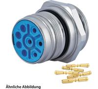 HUMMEL SET avec contacts M23 Puissance Connecteur d'appareil, insert à sertir droit Nombre de pôles 5+PE, prise murale avant - 1