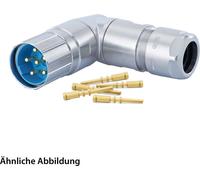 HUMMEL SET avec contacts M23 Puissance Connecteur de câble, insert à sertir coudé Nombre de pôles 5+PE, broche rotative