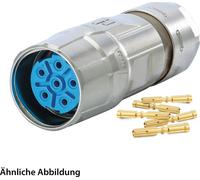HUMMEL SET avec contacts M23 Puissance Connecteur de câble, insert à sertir droit Nombre de pôles 3+4+PE, femelle Plage de serrage