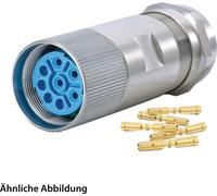 HUMMEL SET avec contacts M23 Puissance INOX Connecteur de câble Insert à sertir droit Nombre de pôles 3+5+PE, femelle Plage de serrage