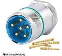 HUMMEL SET avec contacts M23 Puissance INOX Connecteur pour appareils, sertissage droit Nombre de pôles 5+PE, broche paroi avant - 1