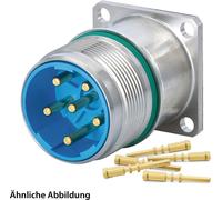 HUMMEL SET avec contacts M23 Puissance INOX Connecteur pour appareils, sertissage droit Nombre de pôles 5+PE, broche paroi avant - 1