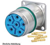 HUMMEL SET avec contacts M23 Puissance INOX Connecteur pour appareils, sertissage droit Nombre de pôles 3+4+PE, prise murale avant - 1