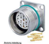 HUMMEL SET avec contacts M23 Signal INOX Connecteur pour appareils, sertissage droit Nombre de pôles 2+16+PE, prise avec