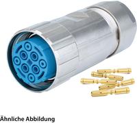 HUMMEL SET avec contacts M40 Puissance Connecteur de câble, insert à sertir droit Nombre de pôles 3+4+PE, prise Sortie de câble