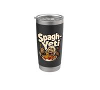 Humour de pâtes Spagh-Yeti Bigfoot Gobelet isotherme en acier inoxydable double paroi