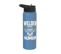 Humour Soudeur Casque Étincelles T-Shirt Stainless Steel Insulated Water Bottle