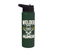 Humour Soudeur Casque Étincelles T-Shirt Stainless Steel Insulated Water Bottle