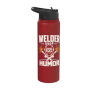 Humour Soudeur Casque Étincelles T-Shirt Stainless Steel Insulated Water Bottle