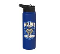 Humour Soudeur Torche Casque Design Atelier Stainless Steel Insulated Water Bottle