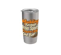 Humour tout-terrain à quatre roues Mudding Gobelet isotherme en acier inoxydable double paroi