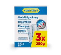 HUMYDRY - Pack de 3 Recharges d'absorbe d'humidité 250 g
