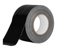Humyu Ruban Toile Adhésif Blindé 48mm x 20m Noir Imperméable Extra Fort - Résistant aux Températures pour Canalisations, Moquette, Scellage, Réparations et Marquage