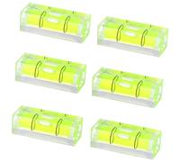 Hundnsney Lot de 6 niveaux à bulle carrés 10 x 10 x 29 mm pour cadres muraux, présentoirs d'art, suspension de photos, trépied de camping-car