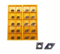 Hunricho CCMT21.51 CCMT060204 DCMT21.51 DCMT070204 Lot de 20 inserts rotatifs en carbure CCMT DCMT avec revêtement Mutilayer (lot de 20 (DCMT21.51 + CCMT21.51))