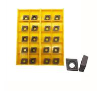 Hunricho Lot de 20 inserts rotatifs CCMT09T304/CCMT32.51 en carbure CCMT avec revêtement Mutilayer - Inserts de coupe de rechange pour tour CNC (20 pièces CCMT32.51)