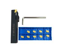 Hunricho Outil à rainurer et à fente, support de burin 5/8" à tige ZQ1616R-2/3 avec 10 embouts rotatifs en carbure de tungstène SP200/300 (porte-outils à tige 5/8" avec inserts SP200)
