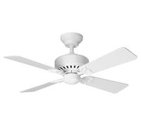 Hunter Fan Ventilateur de Plafond Bayport 107 cm pour Intérieur, avec Chaînette, 4 Pales Réversibles Blanc et Chêne Clair, pour Été et Hiver, Modèle 24170
