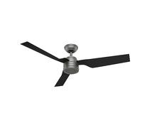 HUNTER FAN Ventilateur de Plafond Cabo Frio 132 cm pour Intérieur et Extérieur, avec Commande Murale, 3 Pales Réversibles Couleur Noir Mat, pour Été et Hiver, Modèle 50638