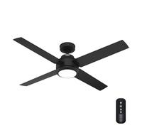 Ventilateur de plafond à basse consommation avec éclairage LED et télécommande Greta Noir 132 cm