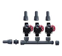 Hunter PGV101-MM Kit de soupape de collecteur Dura 3 zones avec contrôle du débit - Barb PGV101MM (3 zones)