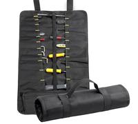 HunterBee Pockets Socket Tool Roll Pouch Small Tool Bag Perfect for A Quick On The Go Bag or Tool Carry in A Car (Black）