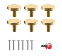 huoanpo Lot De 7 25 × 20mmBoutons De Porte De Placard 1 Tournevis Inclus - Utilisable Comme Bouton De Meuble/PatEre Murale, AdaptE A La Cuisine, La Salle De Bain, L'armoire Et La Commode.