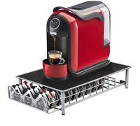 HUOLE Porte-dosettes de café, boîte de rangement en fer forgé pour machine à café pouvant contenir 60 capsules.