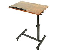 HUOLE Table Roulante pour Lit Canapé, Table d'Appoint Bureau Mobile, Bureau Informatique 4 Roulante Verrouillable, Table d'Appoint pour Chambre，Charge Max30KG-60 * 34.5 58-90cm