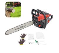 HUOMMGS Scie à tronçonneuse à essence 58 CC 2200 W Moteur 2 temps Mise à niveau Tronçonneuse avec longueur de lame de 48 cm Tronçonneuse professionnelle avec démarrage manuel, CDI pour jardins, parcs