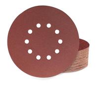 Huopueit 40 Pièces Disque Abrasif 225 mm 10 Trous Grain 100 Papier Disque Poncage pour Cloisons Sèches Ponceuse Girafe