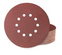 Huopueit 40 Pièces Disque Abrasif 225 mm 10 Trous Grain 120 Papier Disque Poncage pour Cloisons Sèches Ponceuse Girafe