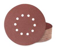 Huopueit 40 Pièces Disque Abrasif 225 mm 10 Trous Grain 60 Papier Disque Poncage pour Cloisons Sèches Ponceuse Girafe