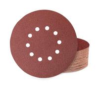 Huopueit 60 Pièces Disque Abrasif 225 mm 10 Trous Papier Disque Poncage Grain Mixte 60/80/120/180/240/400 pour Cloisons Sèches Ponceuse Girafe