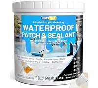 Hupeyna Liquide Étanchéité Transparent, Membrane d'Étanchéité Waterstop 1KG | Imperméable Transparente, Revêtement Imperméable Transparent Anti-Fuites Intérieure et Extérieure Colle Imperméabilisante