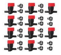 HURI 10x Robinet de carburant/Robinet essence avec Colliers pour 6 mm - 8 mm pour 698183 494768 493960 491860 Wolf 2058063 2059063