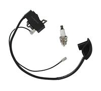 HURI Bobine d'allumage avec bougie d'allumage pour Stihl FS120, FS120R, FS200, FS200R, FS250, FS250R, FS300, FS350, FR350, FR450, FR480, FR480C - Rechange 4134 400 1301
