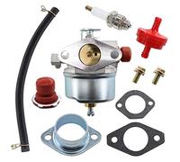 HURI Carburateur avec joint filtre bougie d'allumage pour Tecumseh LAV 30 35 40 50 TVS75 TVS90 TVS100 TVS105 TVS115 TVS120 ECV100 TNT100 TNT120 TVXL105 TVXL115 Moteur 4.5 H 632795 632795A 633014