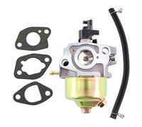 HURI Carburateur avec joint pour tuyau à essence pour Fuxtec Hecht Einhell Rotenbach Scheppach Arebos Brast Güde et autres tondeuses à gazon T375, T475.